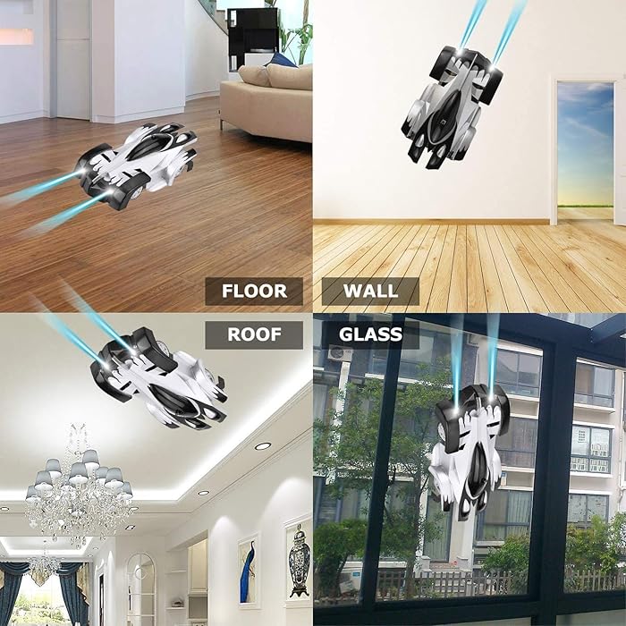 RC Wall Climbing Car Infrared Laser Tracking Remote Control Stunt Toy - Image 9