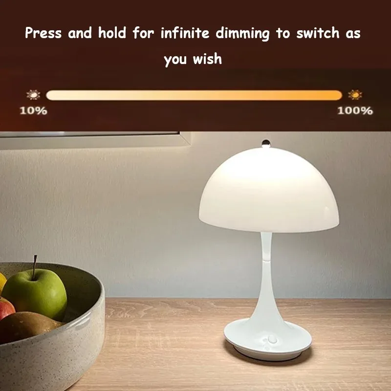 Rechargeable Dimmable LED Table Lamp Touch Control Bedside Light for Bedroom - Image 10