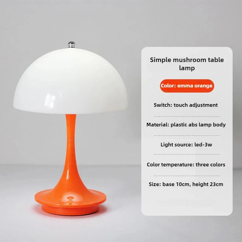 Rechargeable Dimmable LED Table Lamp Touch Control Bedside Light for Bedroom - Image 14