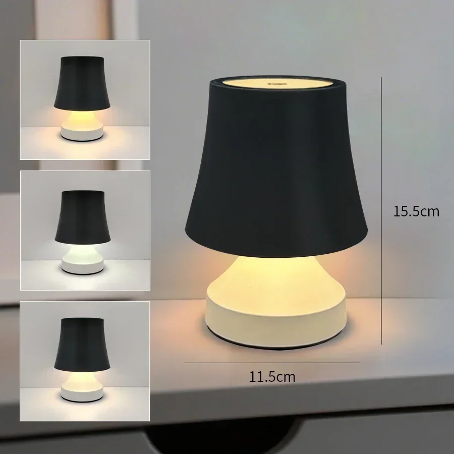 Rechargeable LED Desk Lamp 3-Color Adjustable Bedside Table Light Modern Decor - Image 7