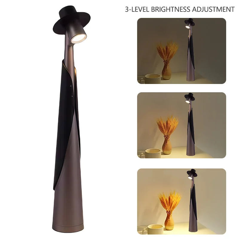 Rechargeable LED Desk Lamp Touch Dimmable Bedside Light for Bedroom Home - Image 11