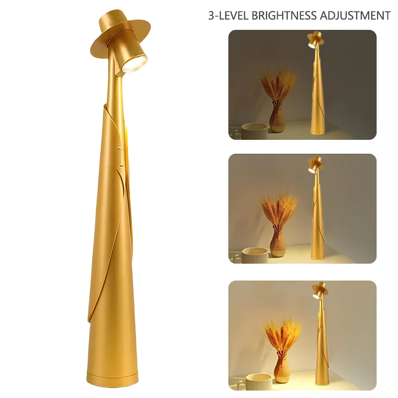 Rechargeable LED Desk Lamp Touch Dimmable Bedside Light for Bedroom Home - Image 7