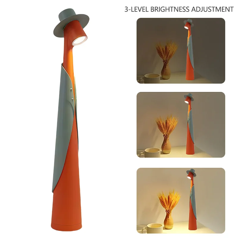 Rechargeable LED Desk Lamp Touch Dimmable Bedside Light for Bedroom Home - Image 9