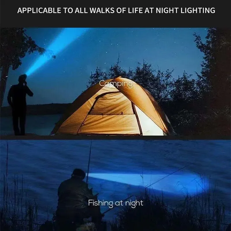 Rechargeable LED Headlamp for Fishing, Camping, Hiking – Powerful Head Flashlight - Image 5