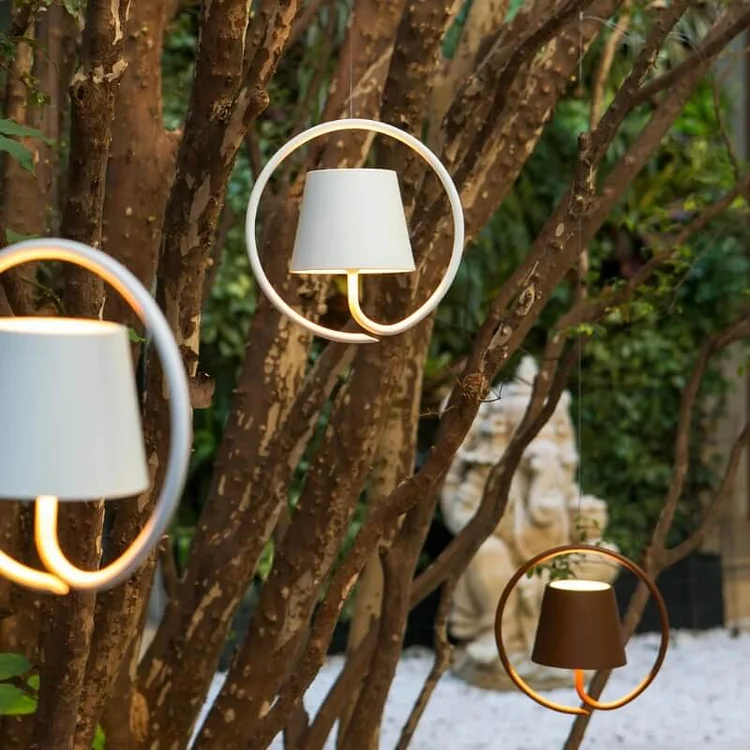 Rechargeable LED Pendant Light Portable Hanging Lamp Indoor Outdoor Dimmable - Image 2