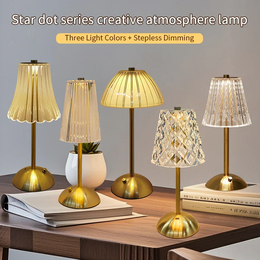 Rechargeable LED Table Lamp – Touch Dimmable Wireless Light for Bedroom & Desk - Image 2