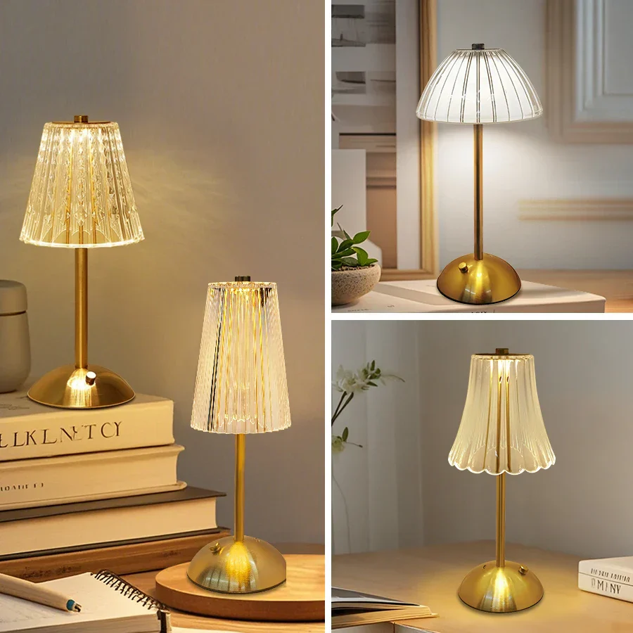 Rechargeable LED Table Lamp – Touch Dimmable Wireless Light for Bedroom & Desk - Image 3