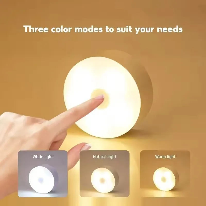 Rechargeable LED Touch Night Light USB Magnetic Wall Lamp Dimmable Portable - Image 4