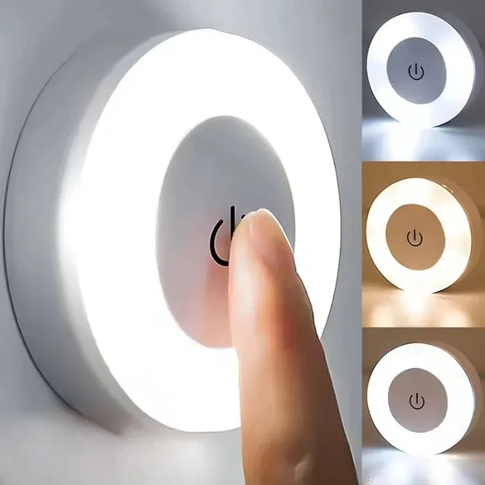 Rechargeable LED Touch Night Light USB Magnetic Wall Lamp Dimmable Portable - Image 8