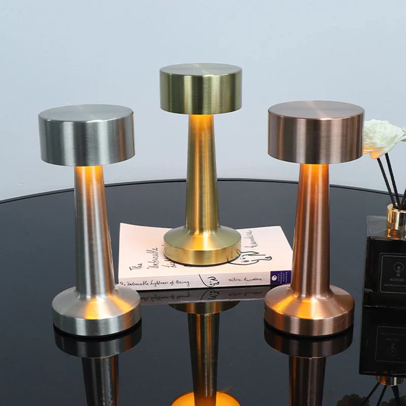 Rechargeable LED Touch Table Lamp USB Desk Light for Bedroom Bar Mood Lighting - Image 3
