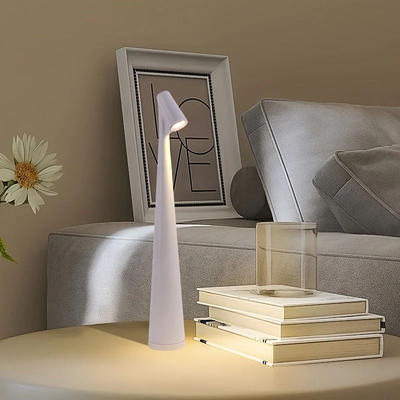 Rechargeable Touch LED Table Lamp – 3 Color Dimmable Light for Reading & Bedroom - Image 4