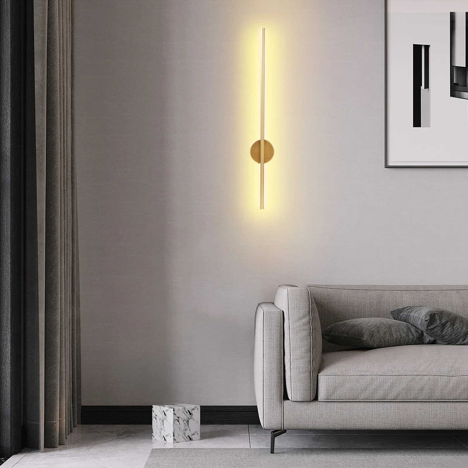 Rechargeable Wireless Wall Light with Remote Dimmable Bedside Night Lamp - Image 5