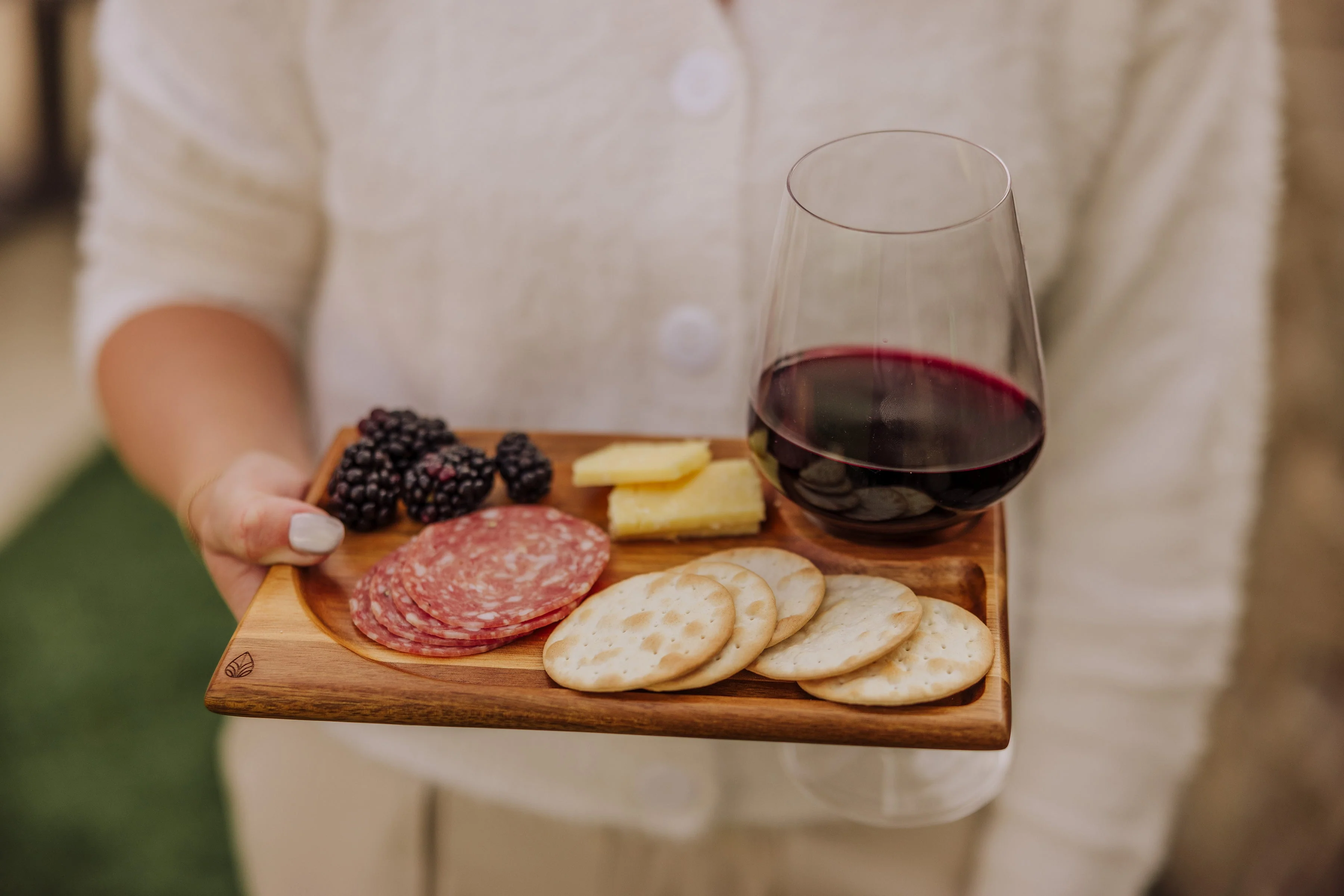 Rectangle Wine Appetizer Plate Set of 4 - Image 11