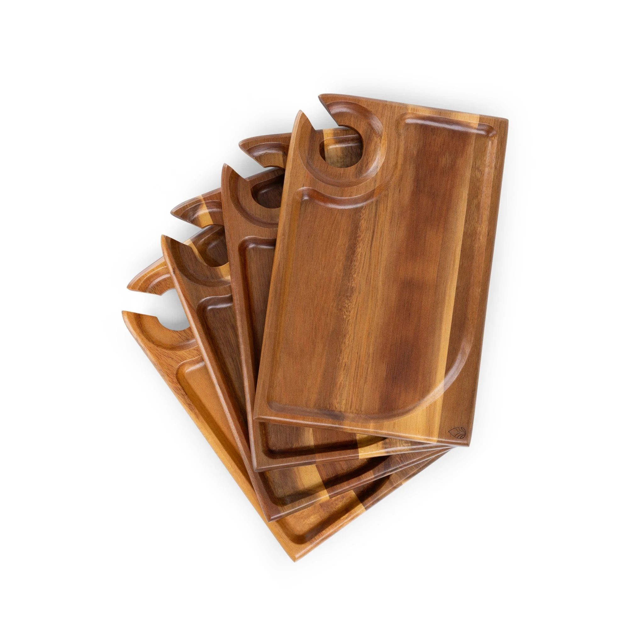 Rectangle Wine Appetizer Plate Set of 4 - Image 3