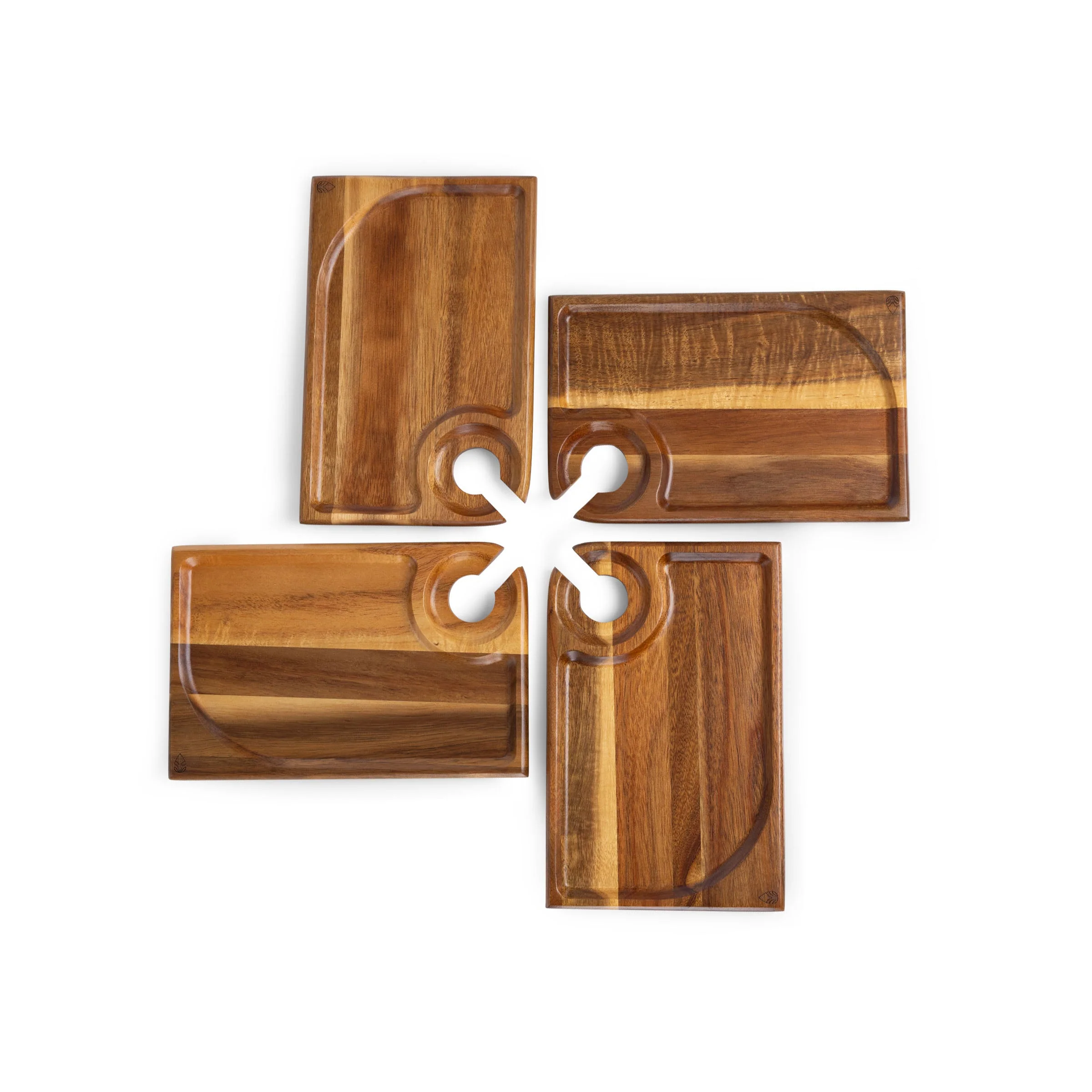 Rectangle Wine Appetizer Plate Set of 4 - Image 5