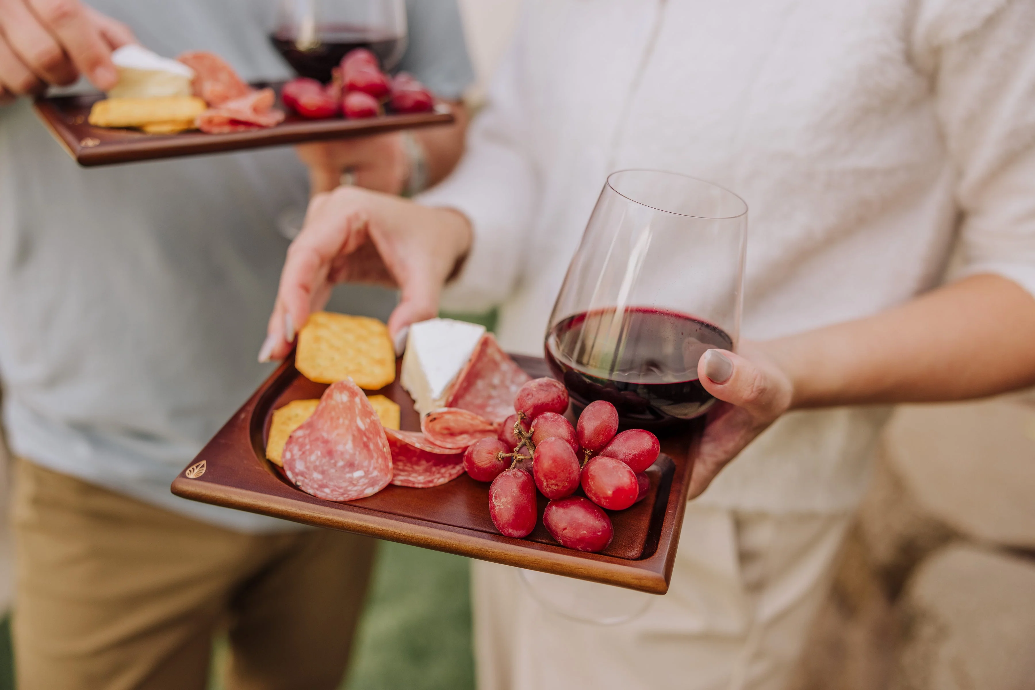 Rectangle Wine Appetizer Plate Set of 4 - Image 11