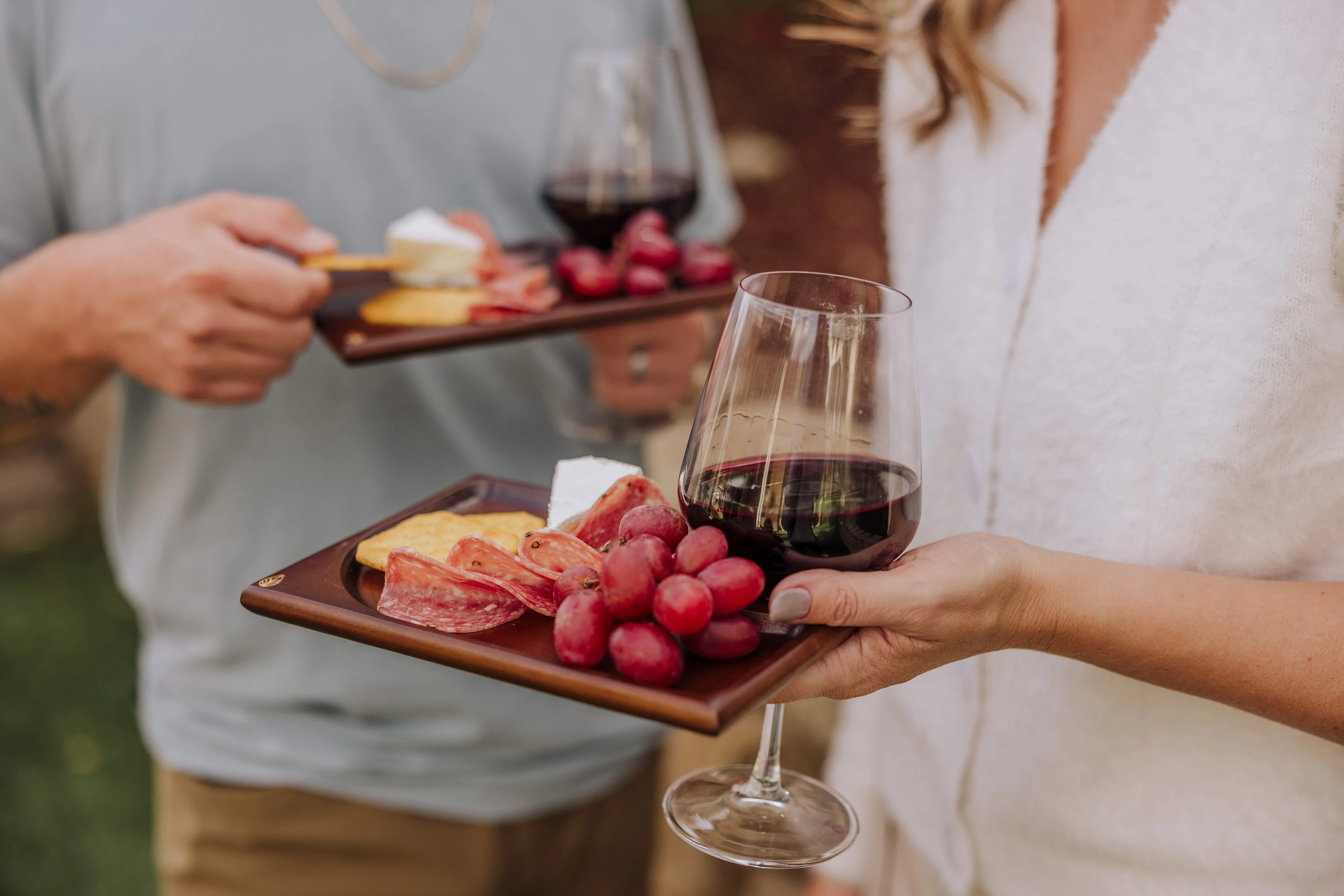 Rectangle Wine Appetizer Plate Set of 4 - Image 4