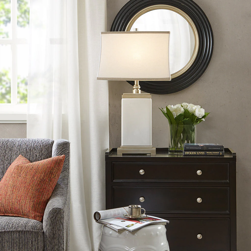Rectangular Ceramic Table Lamp - Image 2