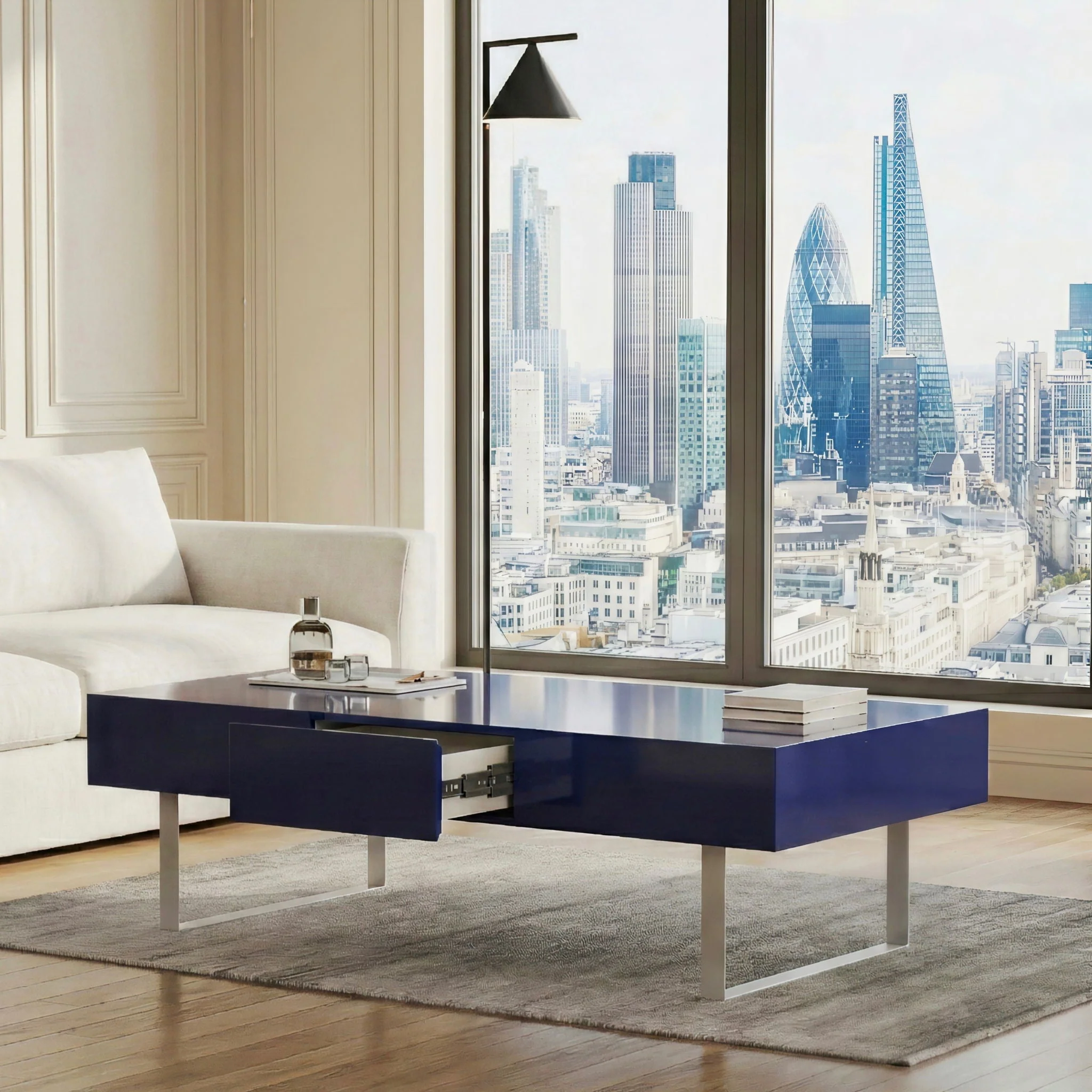 Rectangular Coffee Table With Hidden Storage - Image 7