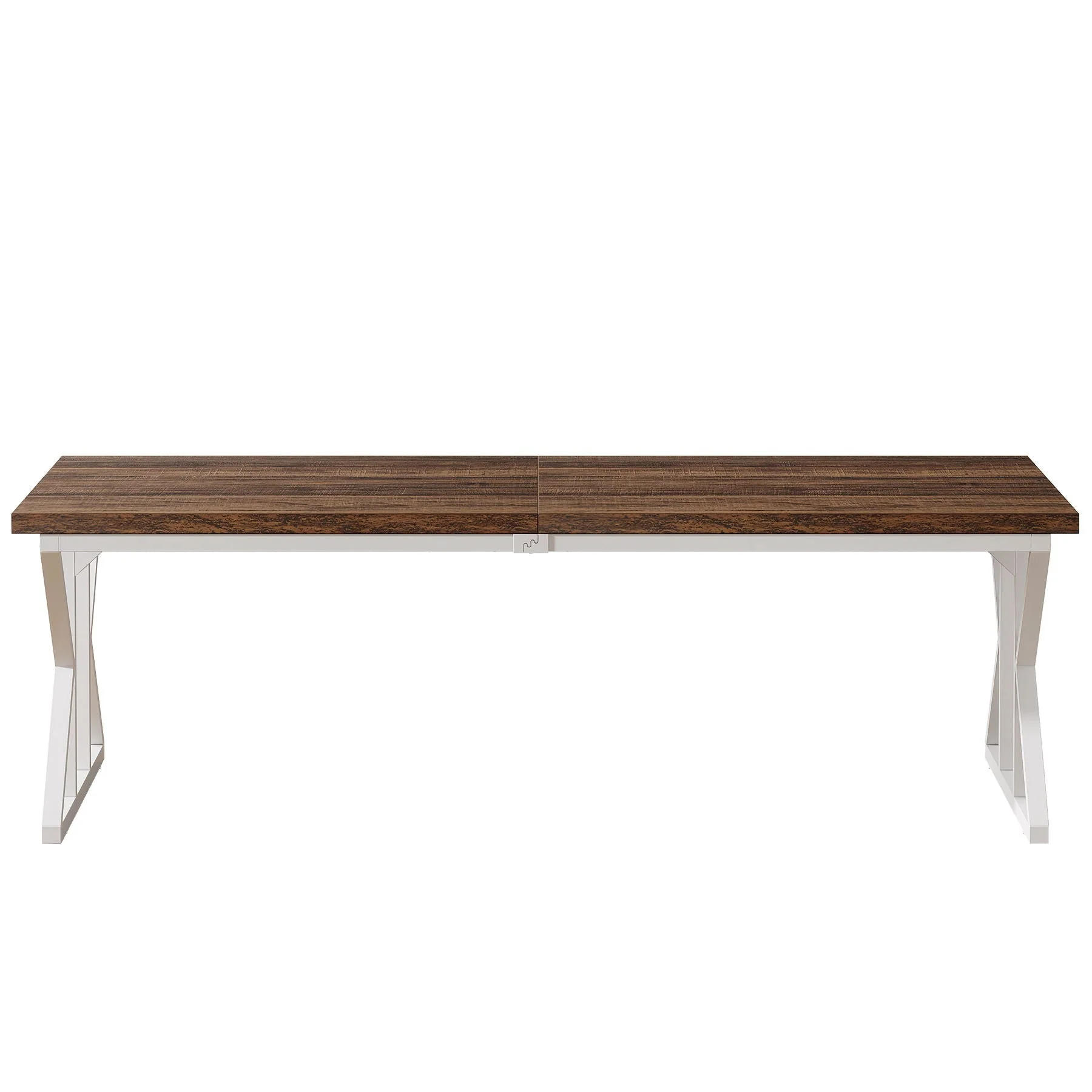 Rectangular Dining Table With X Trestle Metal Legs - Image 13