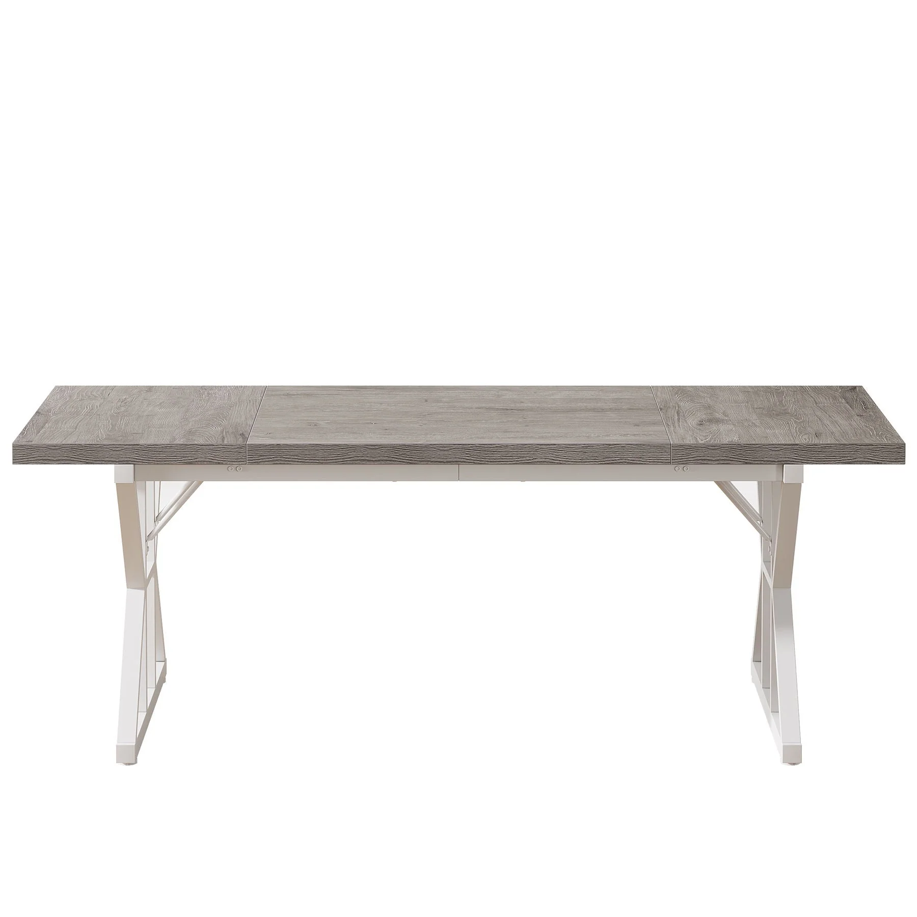 Rectangular Dining Table With X Trestle Metal Legs - Image 8