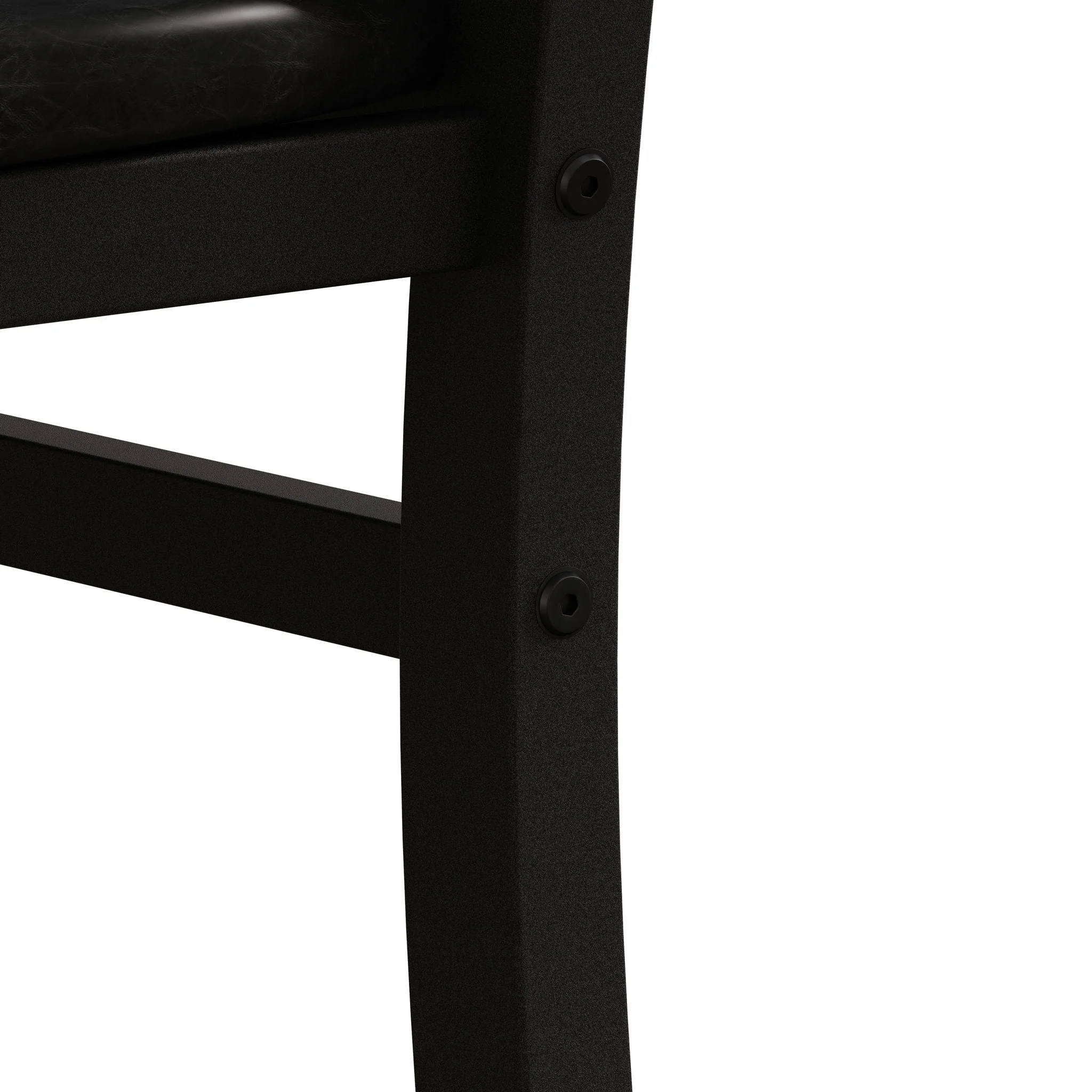 Rectangular Stretch Dining Table With 4 Chairs - Black / Gray - Image 11