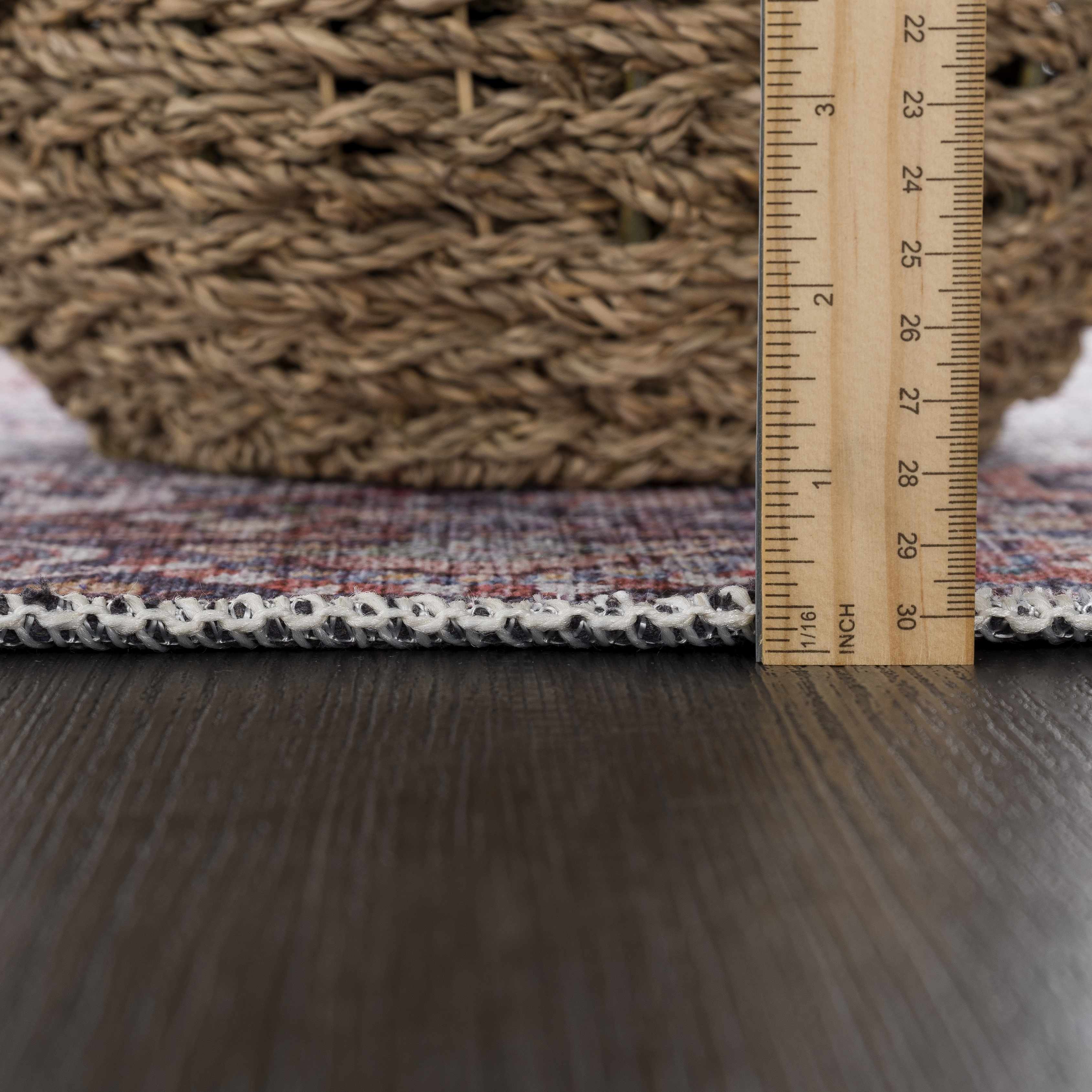 Red Cael Tumble Dry Washable Rug - Promo - Image 11