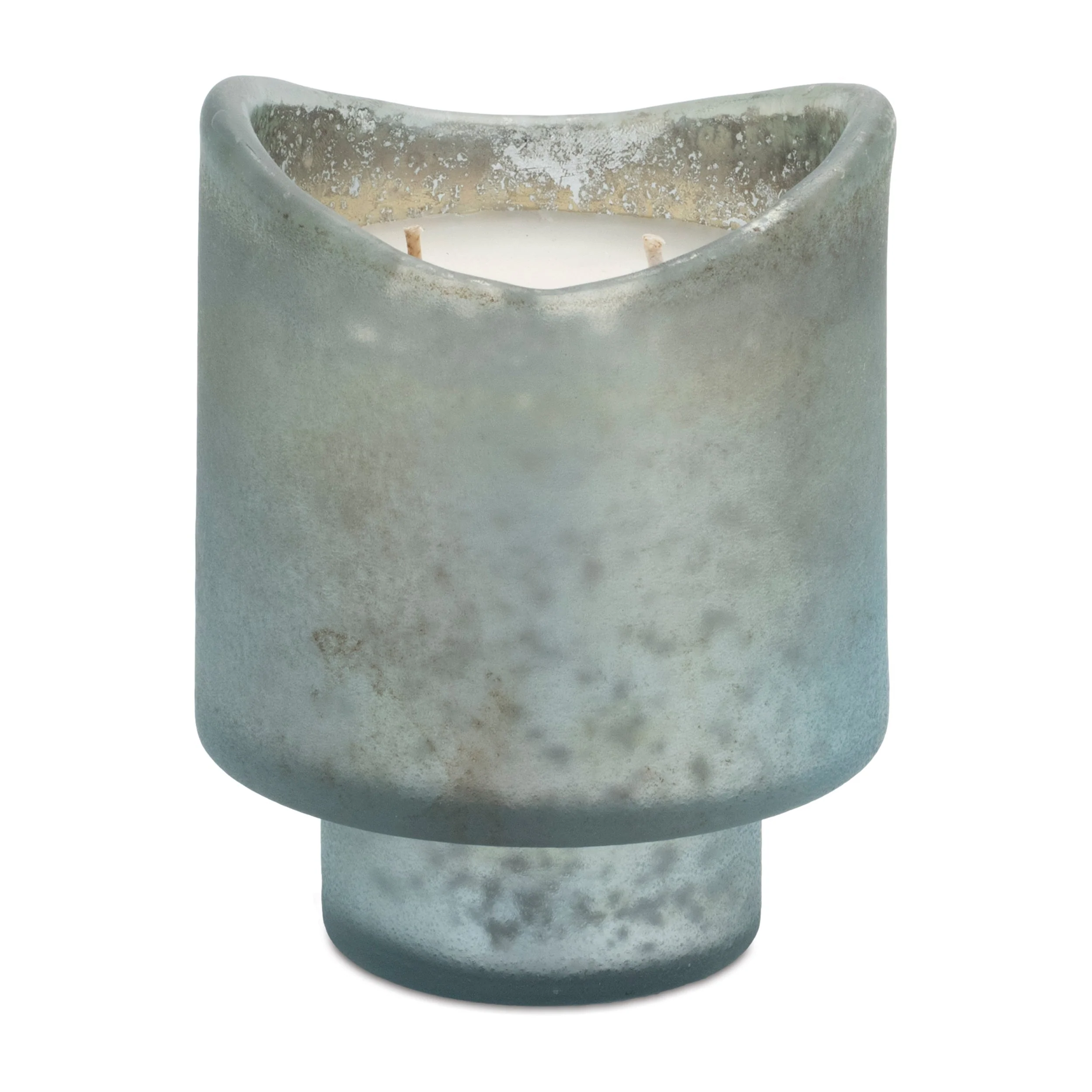 Red Currant Scented Soy Candle with Frosted Glass Holder (Set of 2) - Image 3