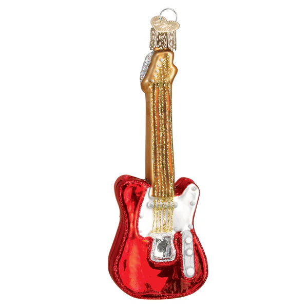Red Electric Guitar Ornament - Image 3