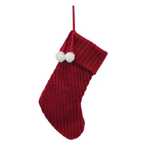 Red Knit Stocking - Image 2