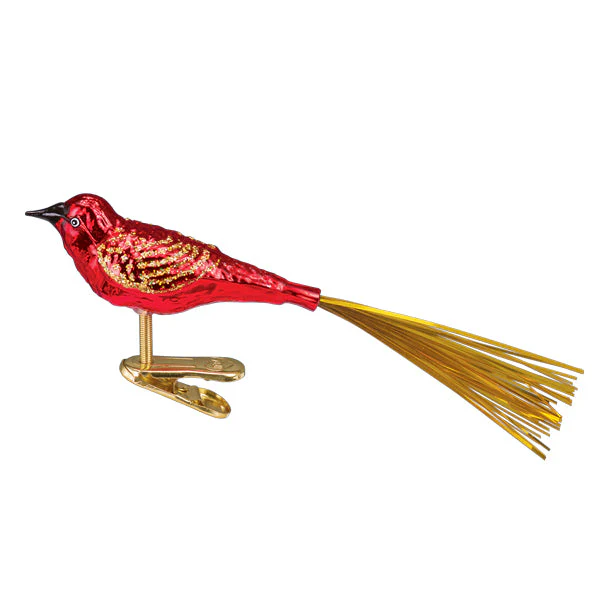 Red Lovebird Ornament - Image 3