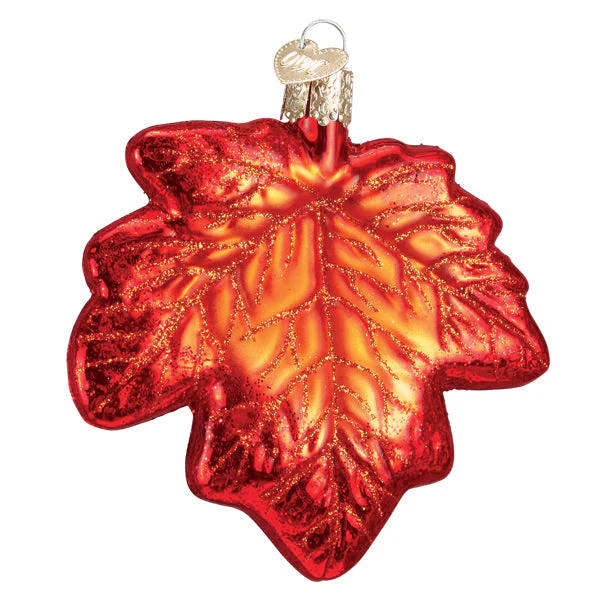 Red Maple Leaf Ornament - Image 4
