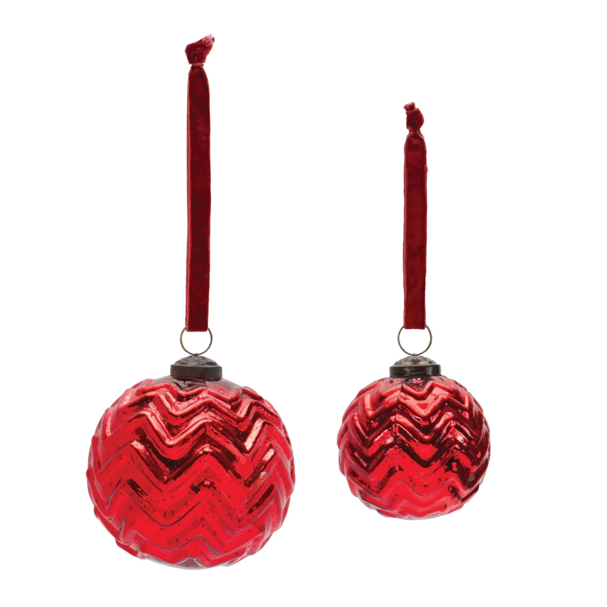 Mercury Glass Ball Ornament (Set of 4) - Image 2