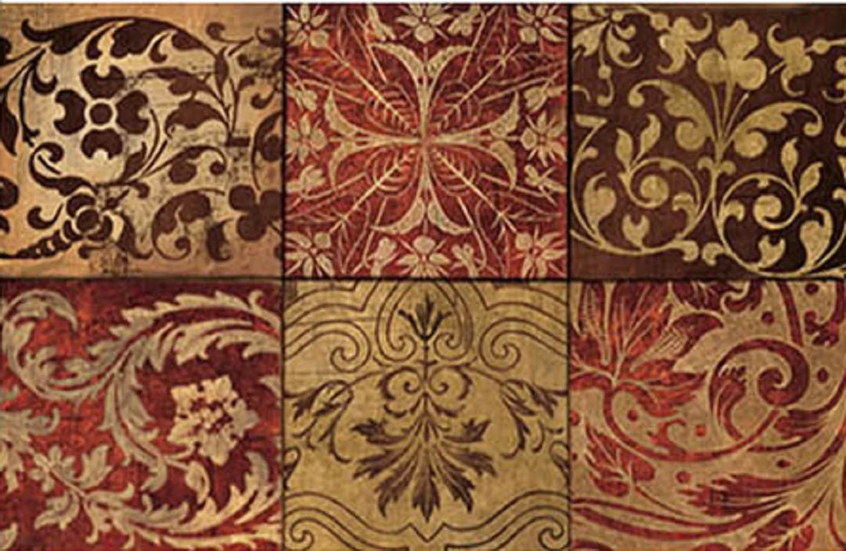 Red Mosaic Antifatigue Kitchen Mats - Image 2