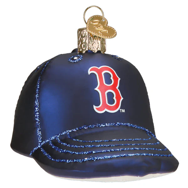 Red Sox Baseball Cap Christmas Ornament - Image 3