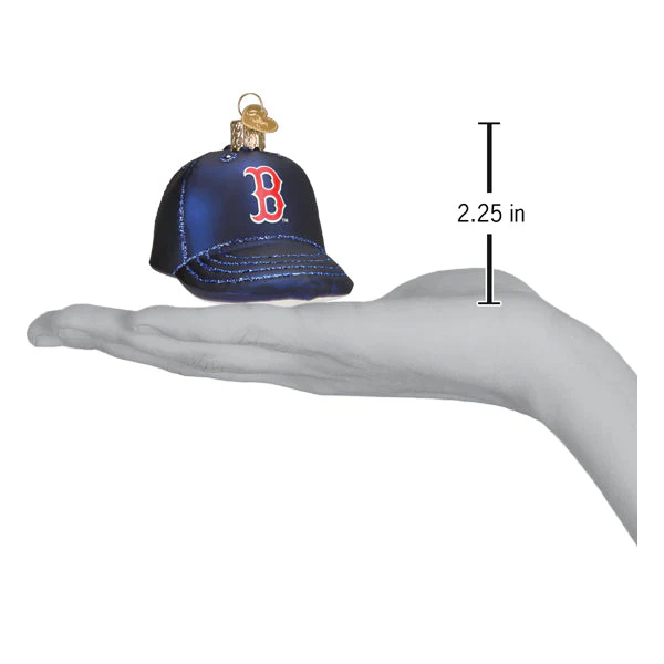 Red Sox Baseball Cap Christmas Ornament - Image 4