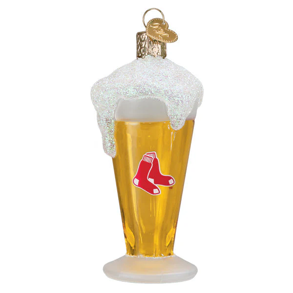 Red Sox Glass Of Beer Ornament - Image 3