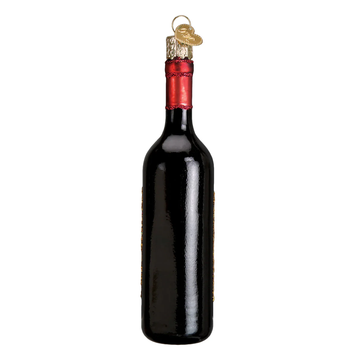 Red Wine Bottle Ornament - Image 4