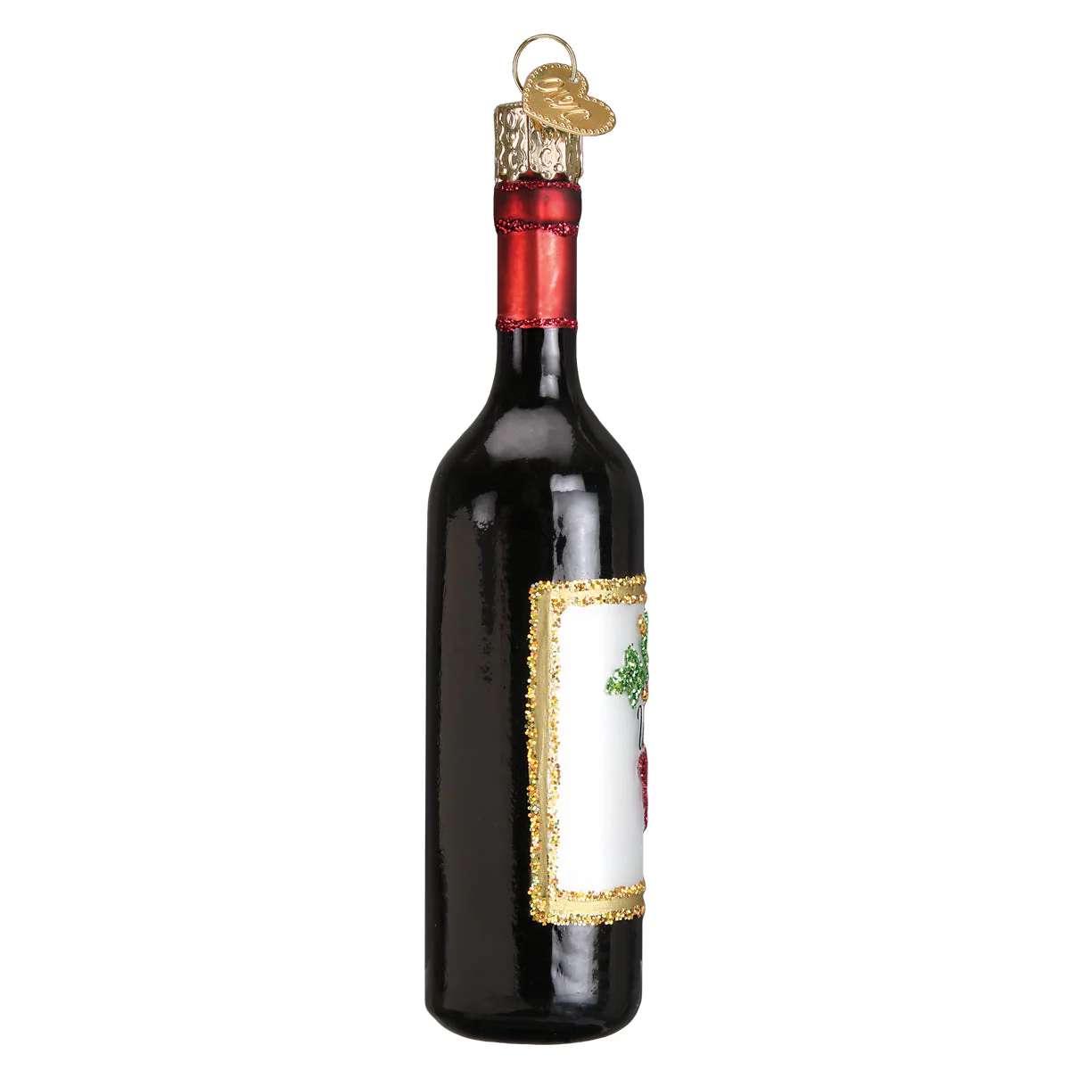 Red Wine Bottle Ornament - Image 5