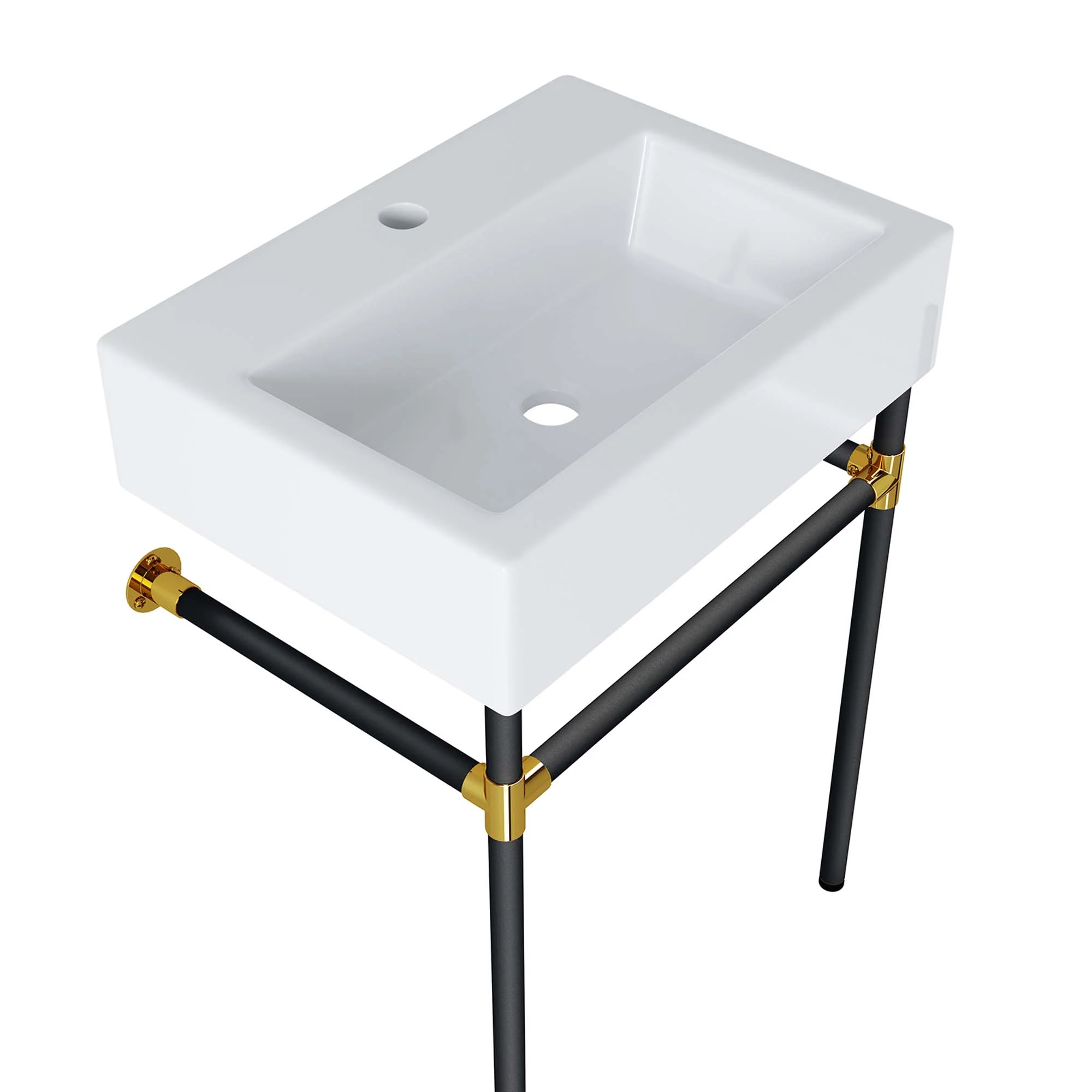 Redeem 24" Wall-Mount Black Stainless Steel Bathroom Vanity by Modway - Image 3