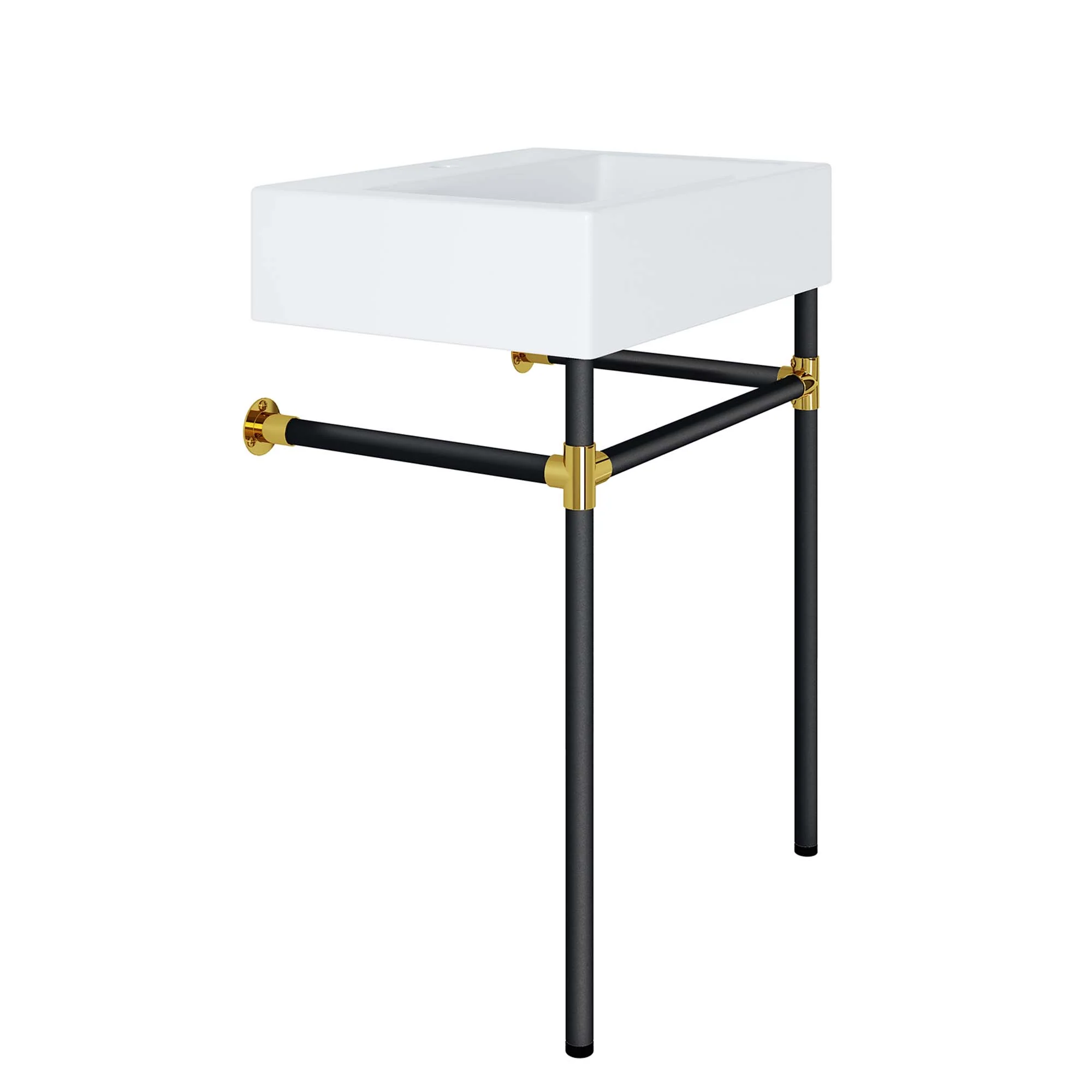 Redeem 24" Wall-Mount Black Stainless Steel Bathroom Vanity by Modway - Image 4