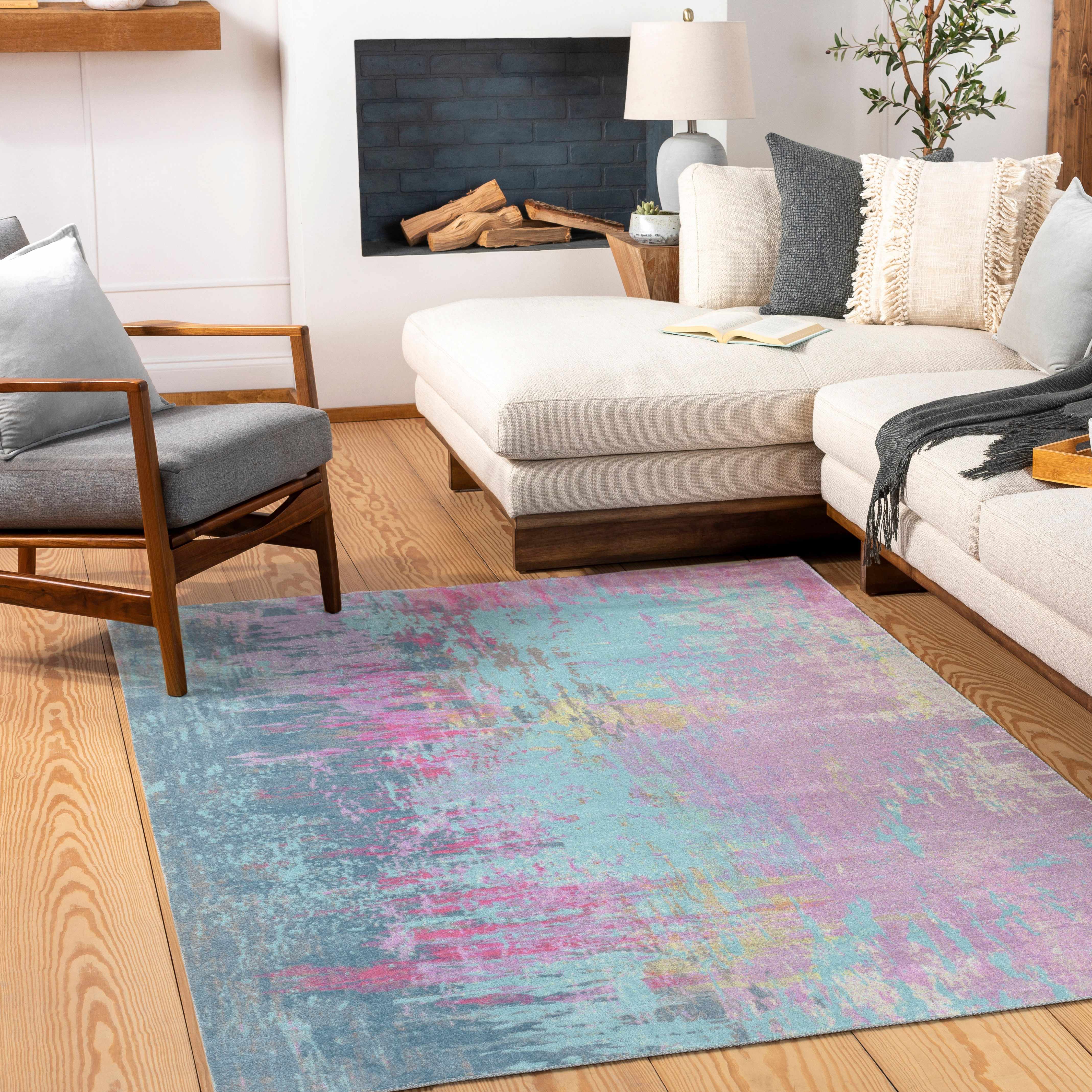 Redland Colorful Abstract Rug - Image 2