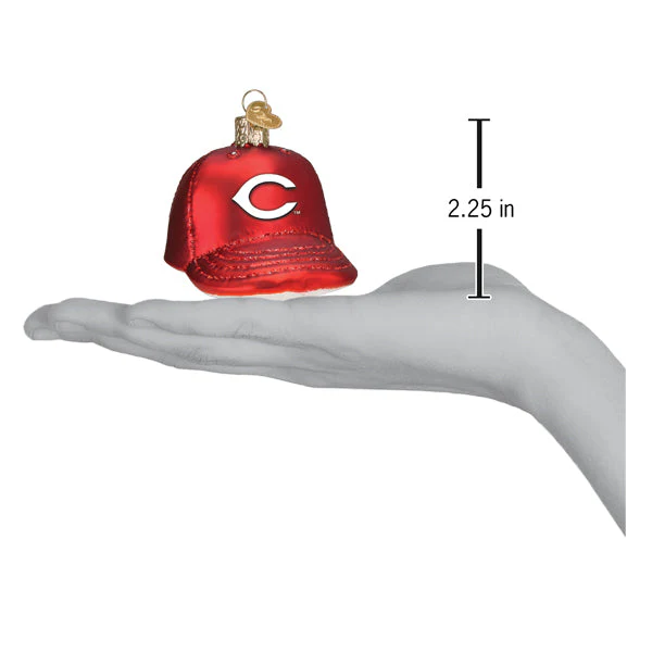 Reds Baseball Cap Ornament - Image 4