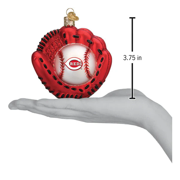 Reds Baseball Mitt Ornament - Image 5