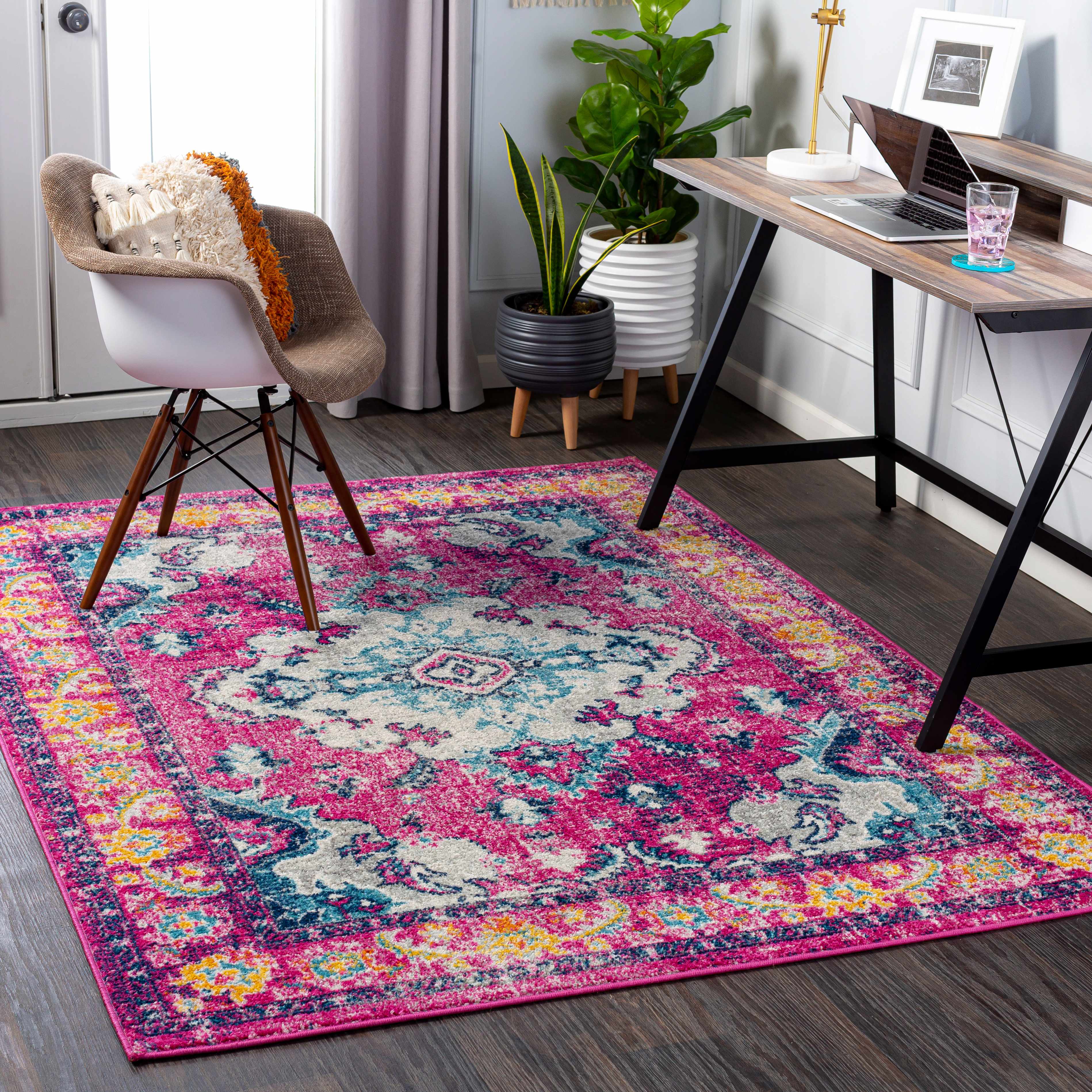 Reedham Magenta Area Rug - Image 2