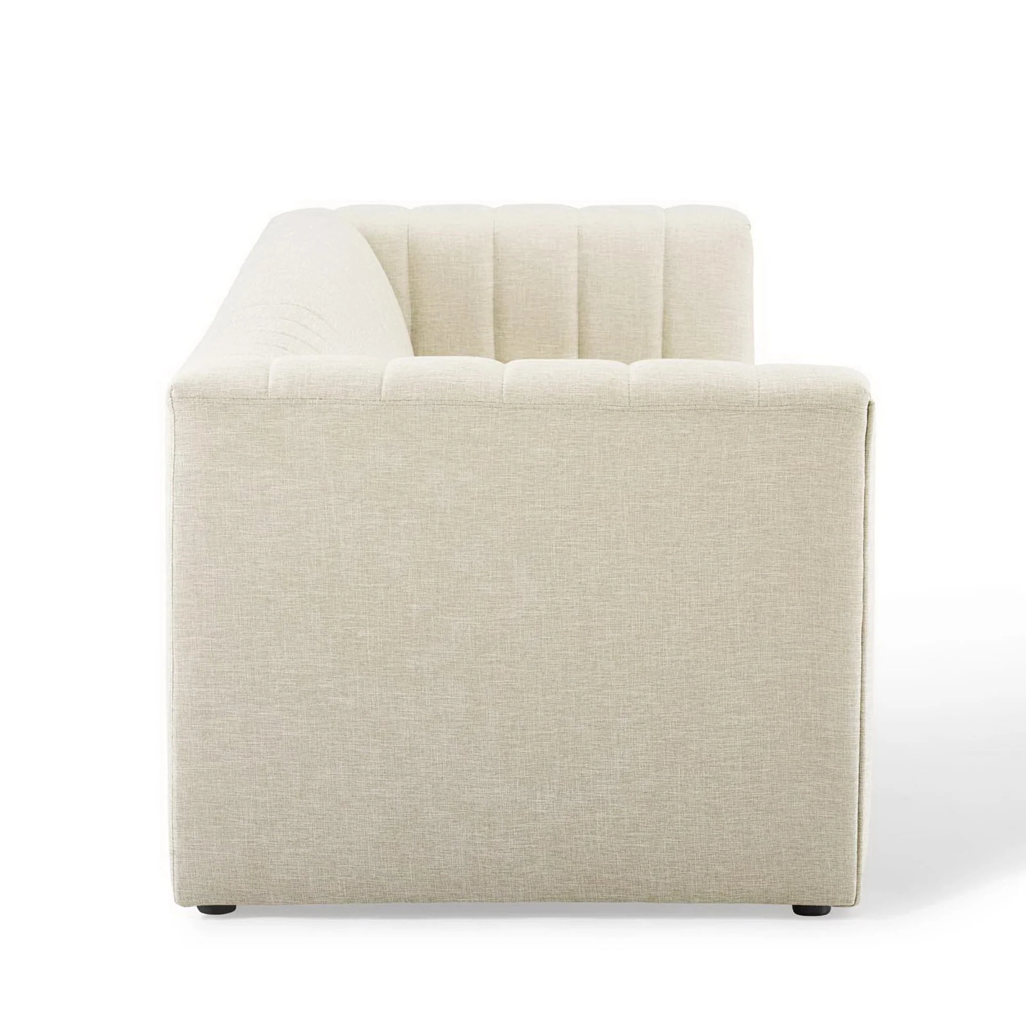 Reflection Channel Tufted Upholstered Fabric Sofa by Modway - Image 3
