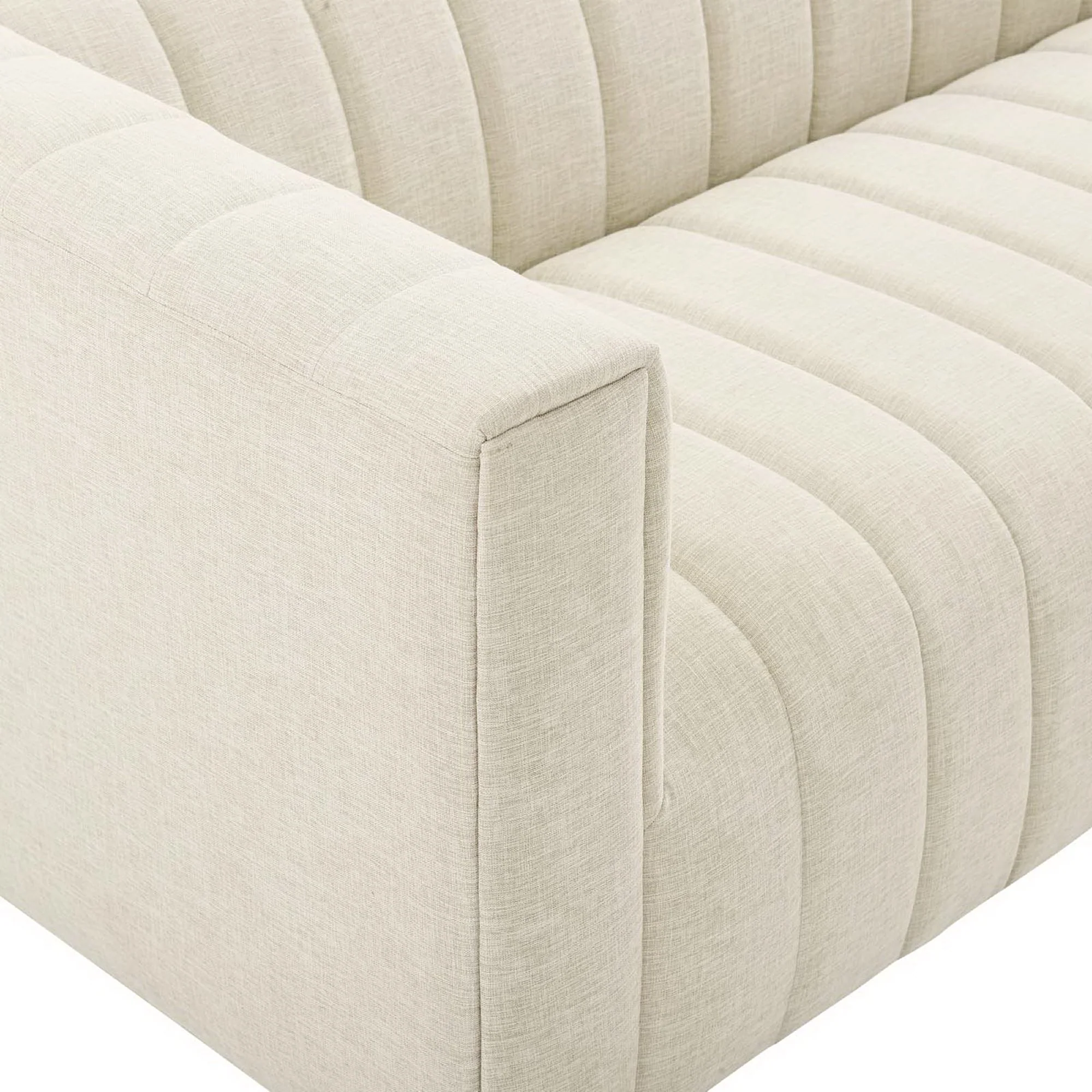 Reflection Channel Tufted Upholstered Fabric Sofa by Modway - Image 6