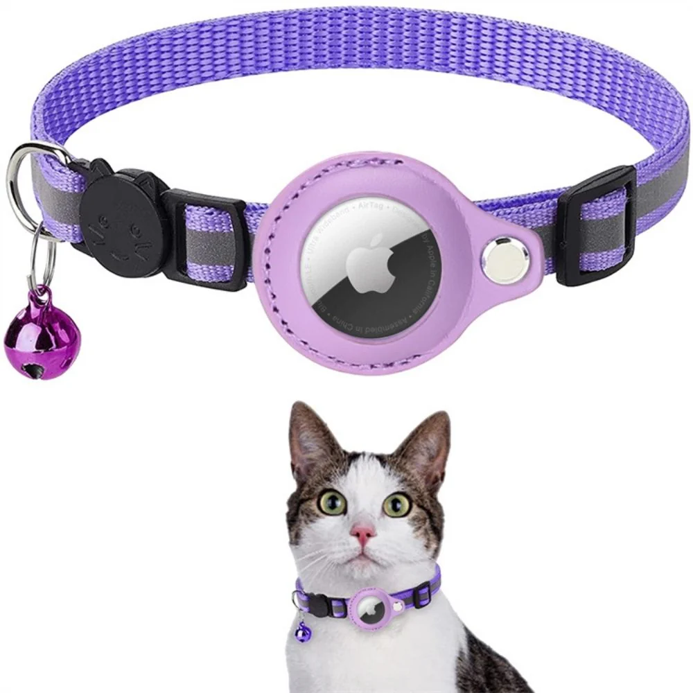 Reflective Cat Collar with GPS Tracker Holder Breakaway Safety Collar - Image 9