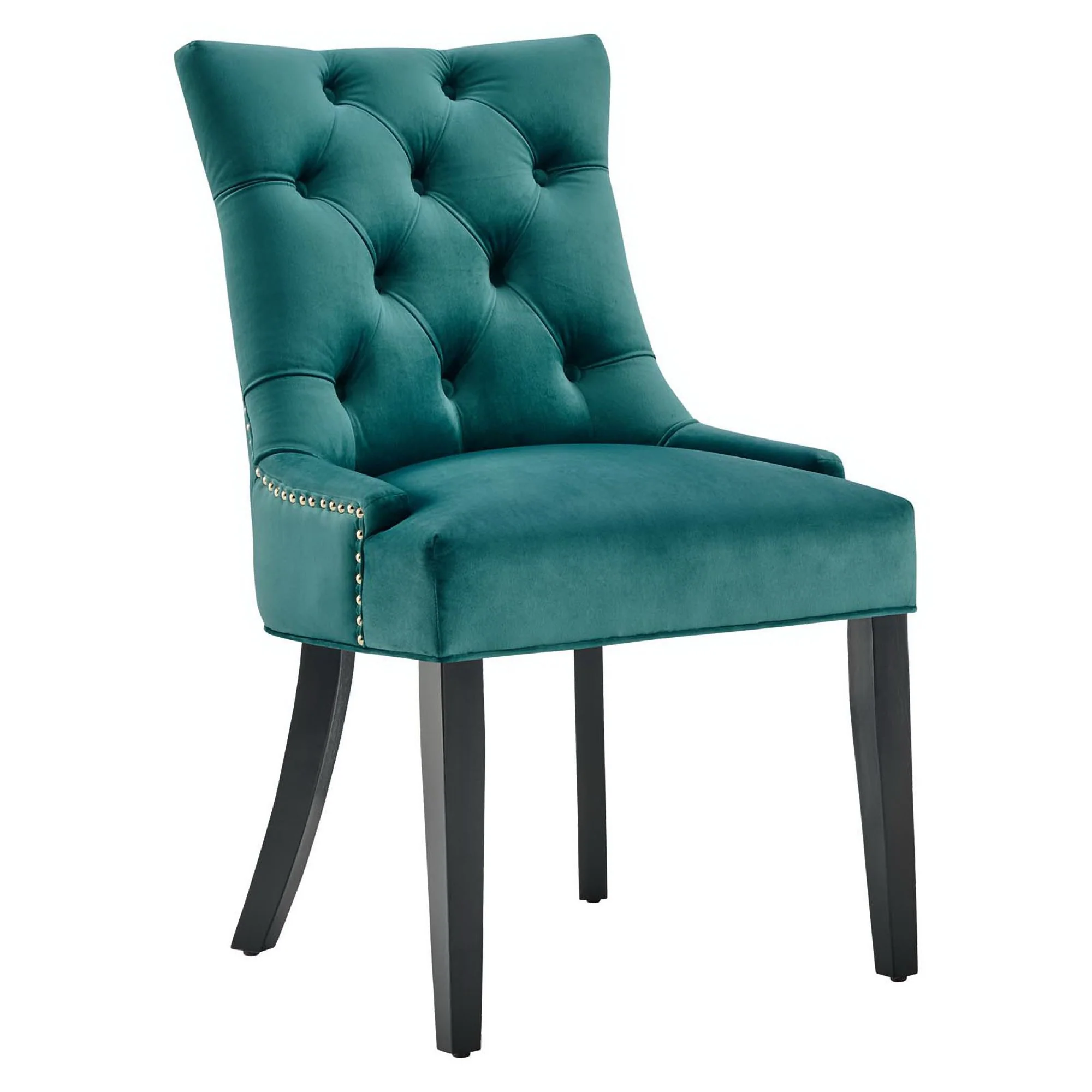Regent Tufted Performance Velvet Dining Side Chairs Set of 2 by Modway - Image 3
