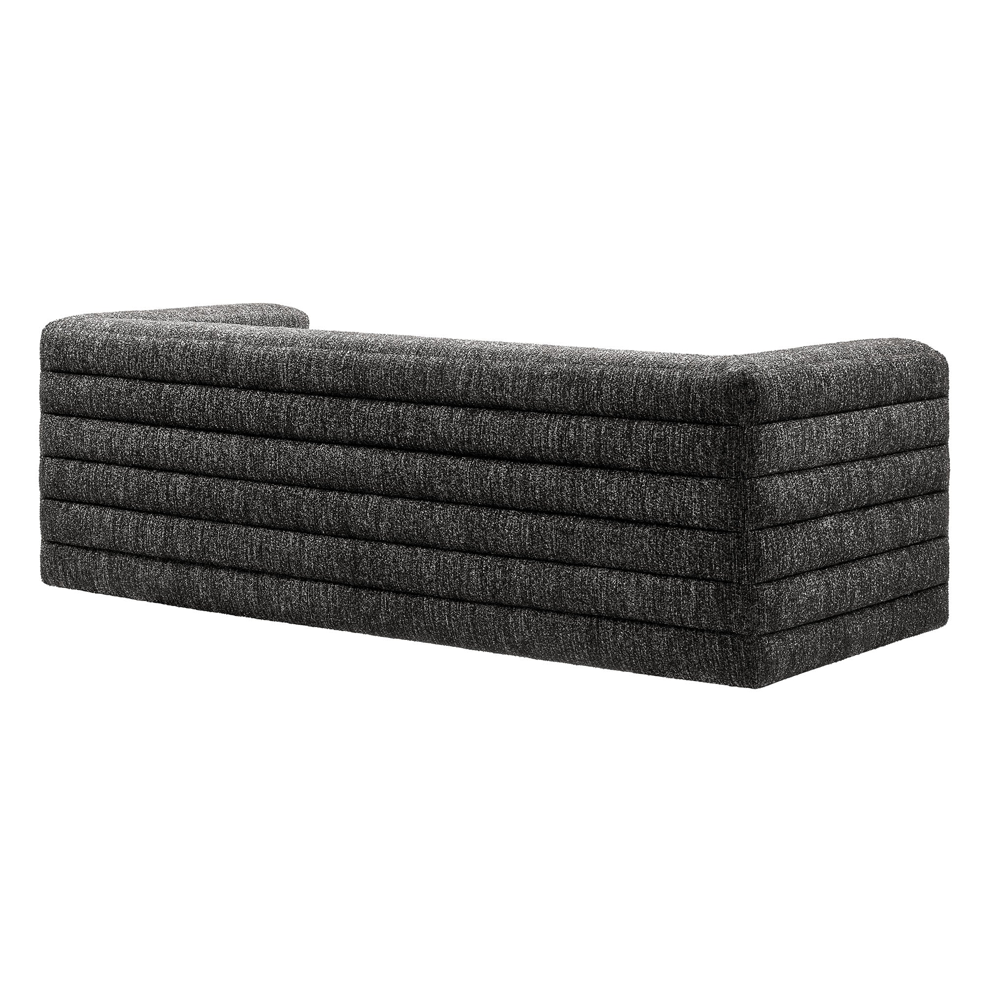 Relle Channel Tufted Boucle Upholstered Sofa by Modway - Image 5